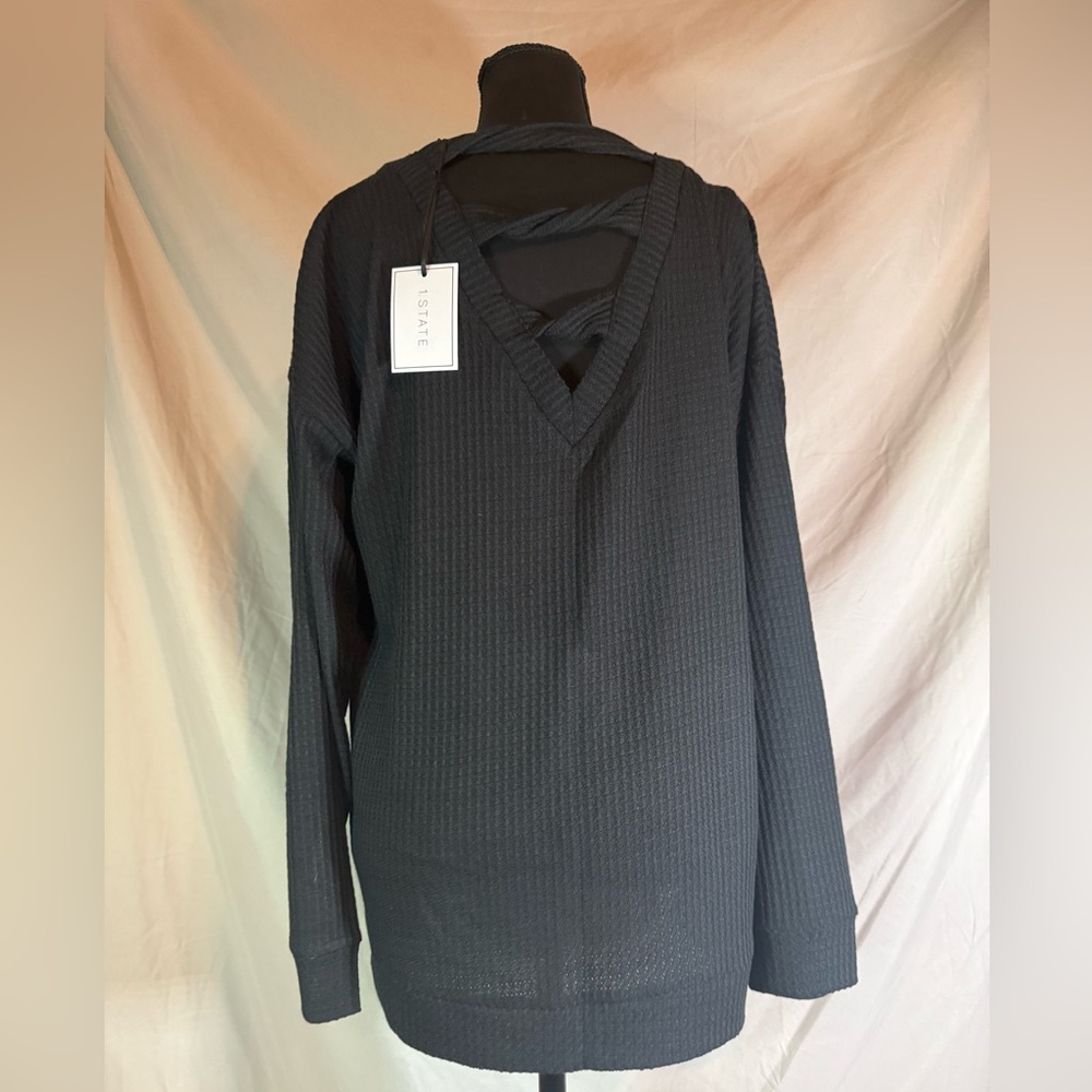1.STATE Black Waffle Knit Sweater 🖤 - Picture 5 of 6